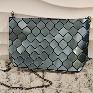 P-Luca Slanted Square Convertible Clutch